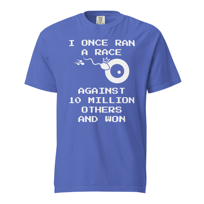 ran a race t-shirt