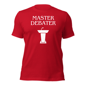 Master Debater debate team funny t-shirt