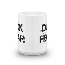 11 oz White ceramic coffee mug | Duck Fecaf funny coffee mug
